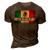Mens Best Mexican Dad Ever Mexican Flag Pride Fathers Day Gift V2 3D Print Casual Tshirt Brown