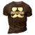 Mens Groomsman Bachelor Party Wedding Men Funny Matching Group 3D Print Casual Tshirt Brown