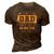 Mens If Dad Cant Fix It No One Can Carpenters Father Day 3D Print Casual Tshirt Brown
