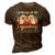 Mens Leveled Up To Legendary Godfather - Uncle Godfather 3D Print Casual Tshirt Brown