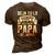 Mens Mexican Mejor Papa Dia Del Padre Camisas Fathers Day 3D Print Casual Tshirt Brown