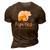 Mens Papa Bear Gold Ribbon Childhood Cancer Awareness 3D Print Casual Tshirt Brown