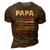 Mens Papa Man Myth Legend Since November 1974 47Th Birthday Vintage 3D Print Casual Tshirt Brown