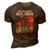 My Favorite Soldier Calls Me Brother Proud Army Bro 3D Print Casual Tshirt Brown