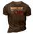 Nahfckdat Nah Fck Dat Pro Guns 2Nd Amendment On Back 3D Print Casual Tshirt Brown