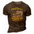 P-47 Thunderbolt Wwii Airplane American Muscle Gift 3D Print Casual Tshirt Brown