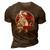 Papasaurus Trex Matching Dinosaur Family For Papa Pop Men 3D Print Casual Tshirt Brown