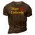 Papi Caliente Hot Daddy Spanish Fire Camiseta 3D Print Casual Tshirt Brown