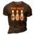 Pin Pals Cute Funny Bowling 3D Print Casual Tshirt Brown