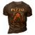 Pizzo Name Shirt Pizzo Family Name 3D Print Casual Tshirt Brown