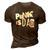 Punk Is Dad Fathers Day 3D Print Casual Tshirt Brown
