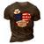 Respiratory Therapist Love America 4Th Of July For Nurse Dad 3D Print Casual Tshirt Brown