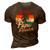 Retro Papa Squatch Yeti Vintage 3D Print Casual Tshirt Brown
