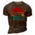 Retro Vintage Elk 3D Print Casual Tshirt Brown