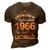 September 1966 Birthday Life Begins In September 1966 V2 3D Print Casual Tshirt Brown
