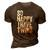 So Happy I Have Twins Fathers Mothers Day 3D Print Casual Tshirt Brown