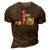 So Happy Im Forty Four 44 Years Old Funny 44Th Birthday 3D Print Casual Tshirt Brown