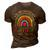 So Long Kindergarten Look Out First Grade Here I Come 3D Print Casual Tshirt Brown