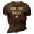 Soon To Be Daddy Est 2022 Pregnancy Announcement 3D Print Casual Tshirt Brown