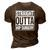 Straight Outta Hip Surgery Funny Hip Replacement Funny 3D Print Casual Tshirt Brown