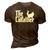 The Catfather Funny Cat Dad For Men Cat Lover Gifts 3D Print Casual Tshirt Brown