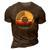 The Legend Best Of 1972 50Th Birthday 3D Print Casual Tshirt Brown