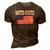 United States Flag Cool Usa American Flags Top Tee 3D Print Casual Tshirt Brown