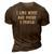 Vintage Funny Sarcastic I Like Music And Maybe 3 People 3D Print Casual Tshirt Brown