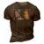 Wham Freedom Music Lover 3D Print Casual Tshirt Brown