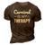 Womens Carnival Is My Therapy Caribbean Soca 3D Print Casual Tshirt Brown