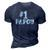 1 Papou Number One Sports Fathers Day Gift 3D Print Casual Tshirt Navy Blue