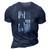 American Flag Hockey Apparel - Hockey 3D Print Casual Tshirt Navy Blue