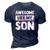 Awesome Like My Son Matching Fathers Day Family Kid Tie Dye 3D Print Casual Tshirt Navy Blue