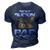 Best Buckin Pap Ever Deer Hunting Bucking Father 3D Print Casual Tshirt Navy Blue