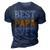 Best Papa Ever 2 Papa T-Shirt Fathers Day Gift 3D Print Casual Tshirt Navy Blue