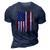 Best Papaw Ever Us Flag Patriotic 4Th Of July American Flag 3D Print Casual Tshirt Navy Blue