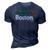 Boston Basketball B-Ball Massachusetts Green Retro Boston 3D Print Casual Tshirt Navy Blue