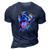 Colorful Pit-Bull Terrier Dog Love-R Dad Mom Boy Girl Funny T-Shirt 3D Print Casual Tshirt Navy Blue