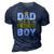 Dad Of The Bday Boy Construction Bday Party Hat Men 3D Print Casual Tshirt Navy Blue