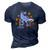 Daddy Saurusrex Dinosaur Fathers Day Family Matching 3D Print Casual Tshirt Navy Blue