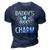 Daddys Lucky Charm St Patricks Day With Lucky Shamrock 3D Print Casual Tshirt Navy Blue