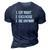 Eat Right Exercise Die Anyway Funny Working Out 3D Print Casual Tshirt Navy Blue