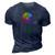 Faith Cross Flower Rainbow Christian Gift 3D Print Casual Tshirt Navy Blue