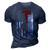 Father Grandpa Day Firefighter Dad America Flag For Hero 375 Family Dad 3D Print Casual Tshirt Navy Blue