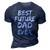 First Fathers Day For Pregnant Dad Best Future Dad Ever 3D Print Casual Tshirt Navy Blue