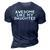 Funny Awesome Like My Daughter Fathers Day Gift Dad Joke 3D Print Casual Tshirt Navy Blue