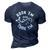 Funny Hookem And Cookem Fishing 3D Print Casual Tshirt Navy Blue