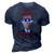 Funny Joe Biden Happy Halloween For Fourth Of July 3D Print Casual Tshirt Navy Blue