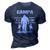 Gampa Grandpa Gift Gampa Best Friend Best Partner In Crime 3D Print Casual Tshirt Navy Blue