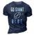Go Giant Blue New York Football 3D Print Casual Tshirt Navy Blue